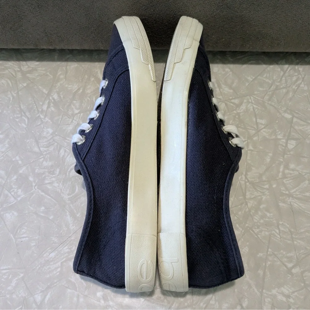 Bebe Dane Navy Blue Canvas Low Top Sneakers Womens 8.5‎ Streetwear 80s 90s Y2K